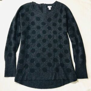 Cashmere Intarsia Dots Sweater